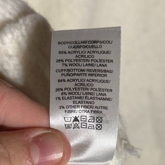 Lucky Brand Fairisle Turtleneck Sweater Wool White Red Blue Size XXL Knit - Picture 9 of 13